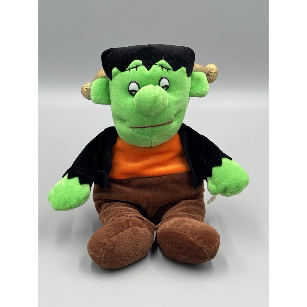 Vintage‎ FRANKENSTEIN Bean Bag Monster Green Doll 12” GOFFA